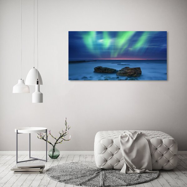 Fotografie imprimată pe sticlă Aurora boreala