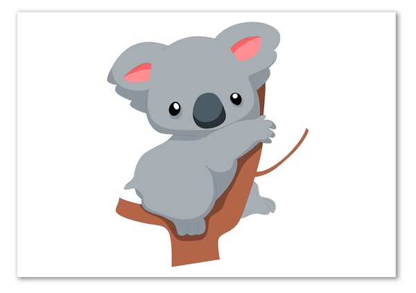 Tablou sticlă Koala într-un copac