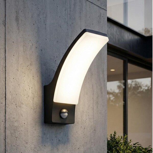 Brilagi - Lampă LED de perete pentru exterior ARCELO LED/12W/230V IP65 neagră