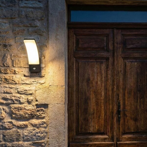 Brilagi - Lampă LED de perete pentru exterior ARCELO LED/12W/230V IP65 neagră