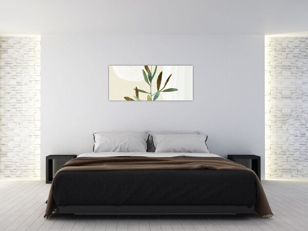 Tablou - Acuarelă ramură N⁰2 (120x50 cm)