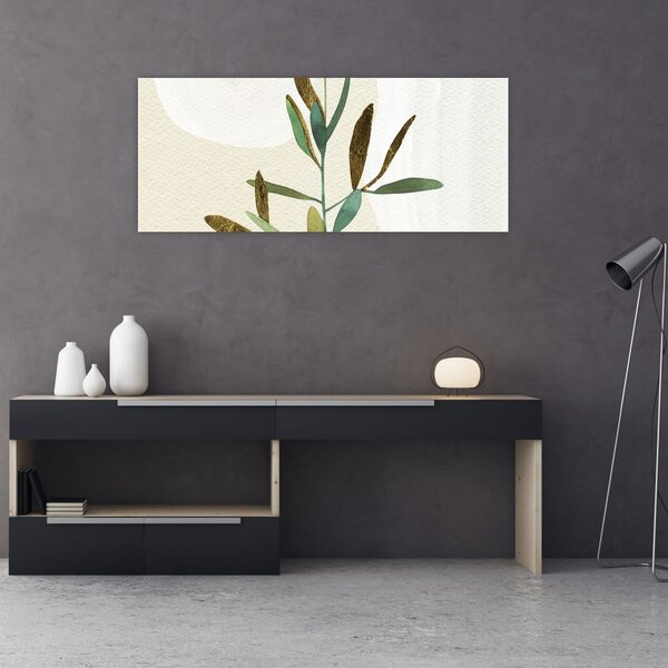 Tablou - Acuarelă ramură N⁰2 (120x50 cm)