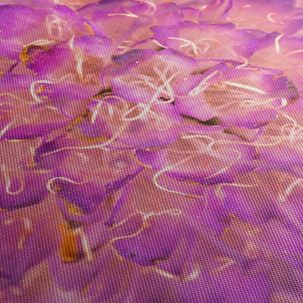 Tablou detailat cu floare (cu ceas) (90x30 cm)