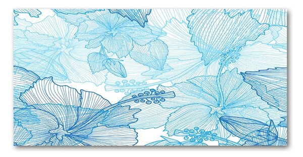 Tablou Printat Pe Sticlă flori Hawaii