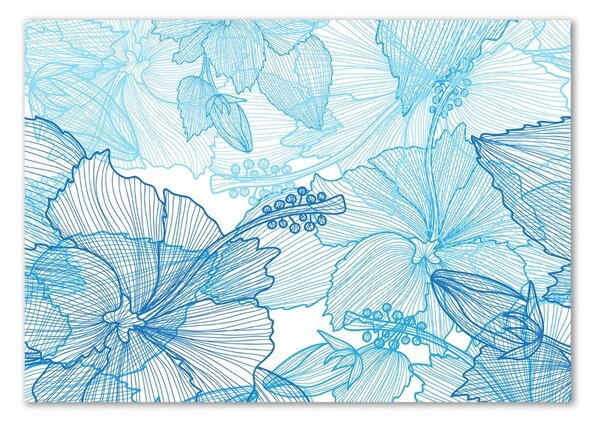 Tablou Printat Pe Sticlă flori Hawaii