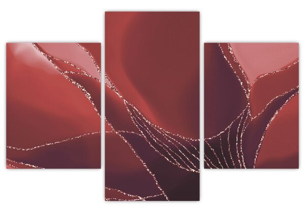 Tablou - Floare abstractă roșie N⁰2 (90x60 cm)