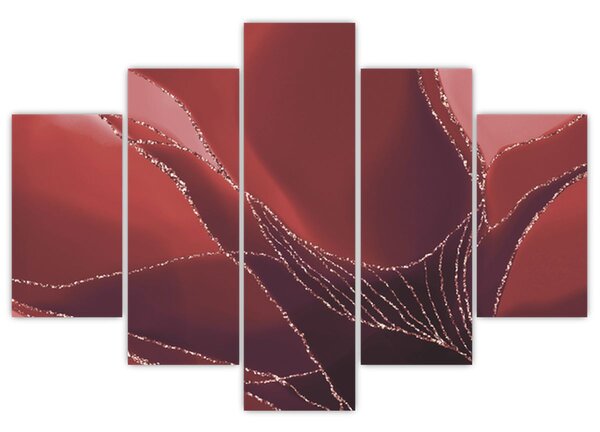 Tablou - Floare abstractă roșie N⁰2 (150x105 cm)