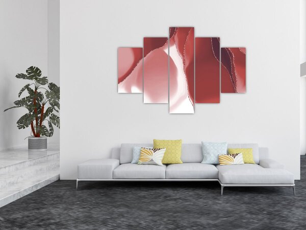 Tablou - Floare abstractă roșie N⁰3 (150x105 cm)