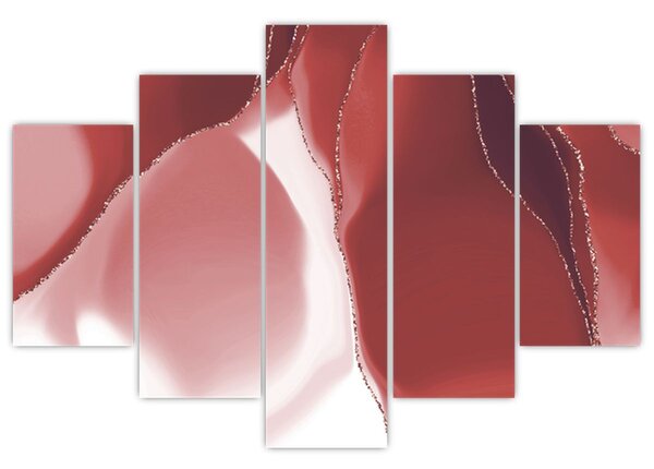 Tablou - Floare abstractă roșie N⁰3 (150x105 cm)