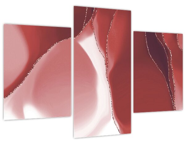 Tablou - Floare abstractă roșie N⁰3 (90x60 cm)