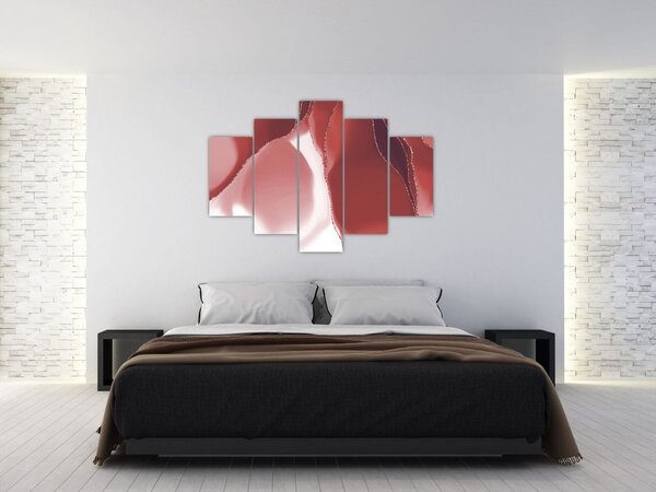 Tablou - Floare abstractă roșie N⁰3 (150x105 cm)