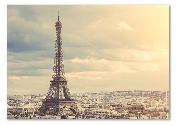 Tablou Printat Pe Sticlă Turnul Eiffel din Paris
