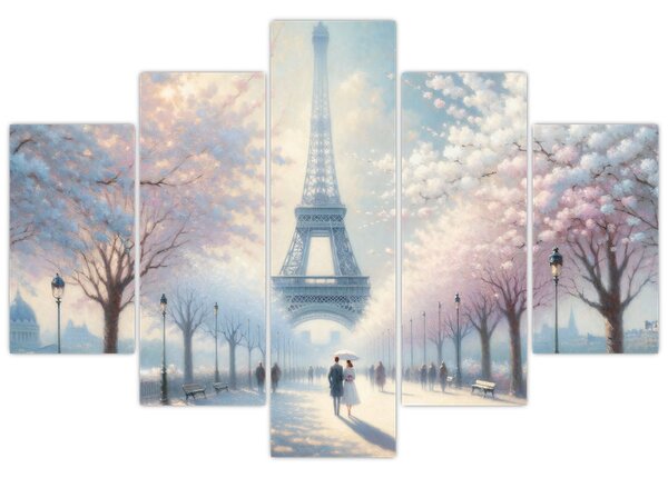 Tablou - Pictură din Paris (150x105 cm)