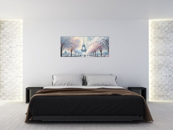 Tablou - Pictură din Paris (120x50 cm)
