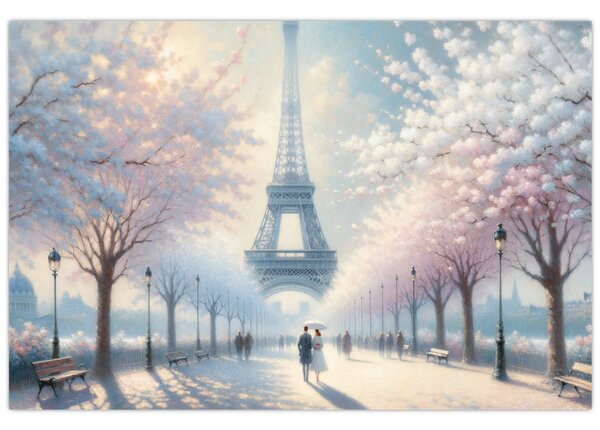 Tablou - Pictură din Paris (90x60 cm)
