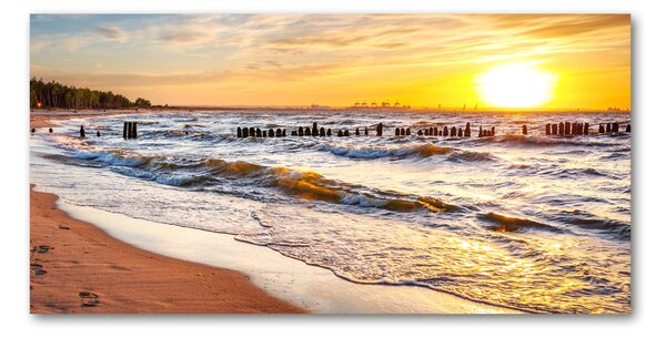 Tablou sticlă Sunset Beach