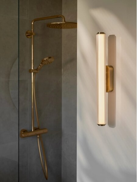 Nordlux - Aplica de perete VIRELLE LED pentru baie, 12W/230V, 3000/4000K, IP44, alamă