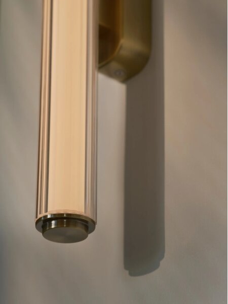 Nordlux - Aplica de perete VIRELLE LED pentru baie, 12W/230V, 3000/4000K, IP44, alamă