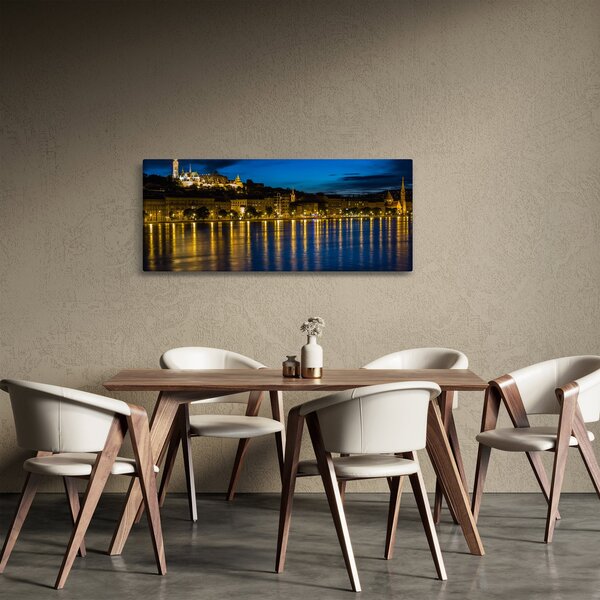 Tablou orașului nocturn (120x50 cm)