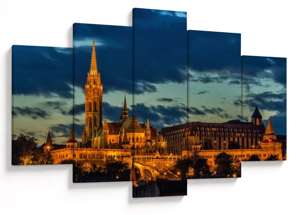 Tablou cu construcție iluminată (150x105 cm)