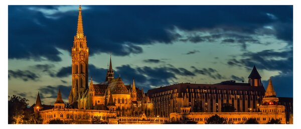 Tablou cu construcție iluminată (120x50 cm)