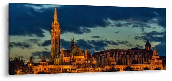 Tablou cu construcție iluminată (120x50 cm)