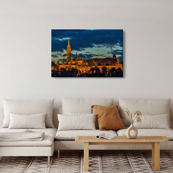 Tablou cu construcție iluminată (90x60 cm)