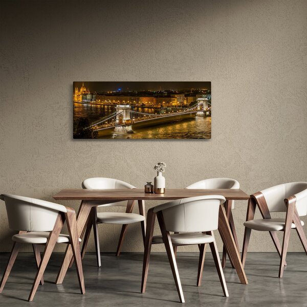 Tablou orașului nocturn (120x50 cm)