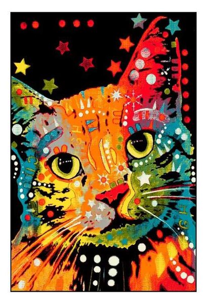Covor Multicolor Pisica 11011 Selectează mărime: 120 X 170