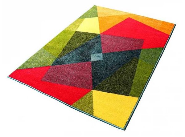 Covor Multicolor cu Romburi Modern 11486 Selectează mărime: 160 X 230