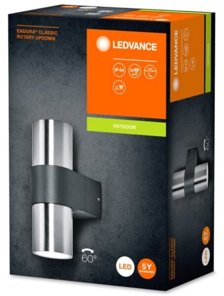 Aplică de exterior ENDURA ROTARY 2xGU10/5W/230V IP44 Ledvance