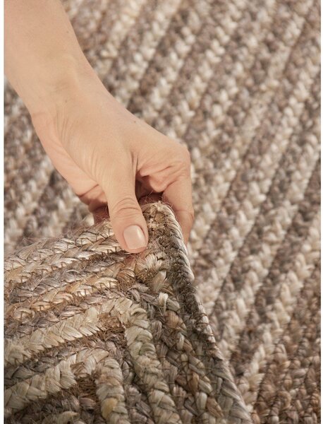 Covor tip traversă în culoare naturală deschisă/în culoare naturală închisă reversibil/țesut manual din iută 80x200 cm Juno – Hanse Home