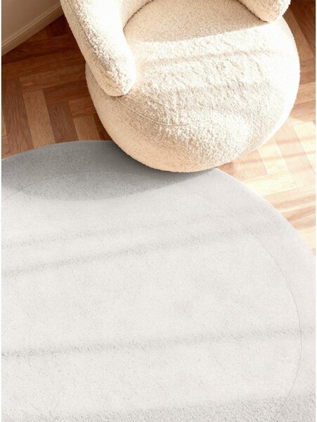 Covor crem țesut manual rotund din amestesc de lână ø 150 cm Kivi – Villeroy&Boch