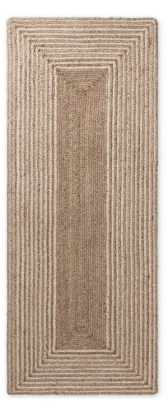 Covor tip traversă în culoare naturală deschisă/în culoare naturală închisă reversibil/țesut manual din iută 80x200 cm Juno – Hanse Home