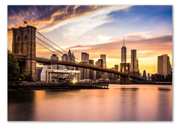 Tablou sticlă Podul Brooklyn