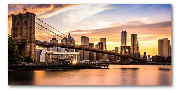 Tablou sticlă Podul Brooklyn