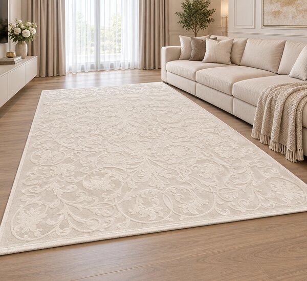 Covor Sufragerie Dormitor, Model Itea 42001 102, Crem 80x150