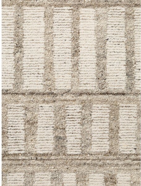 Covor crem țesut manual din lână 120x180 cm Boho 1.0 Linara – Vikosa