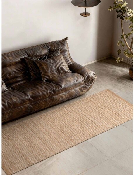 Covor tip traversă în culoare naturală reversibil/țesut manual din amestec de iută 80x200 cm Birka – Villeroy&Boch