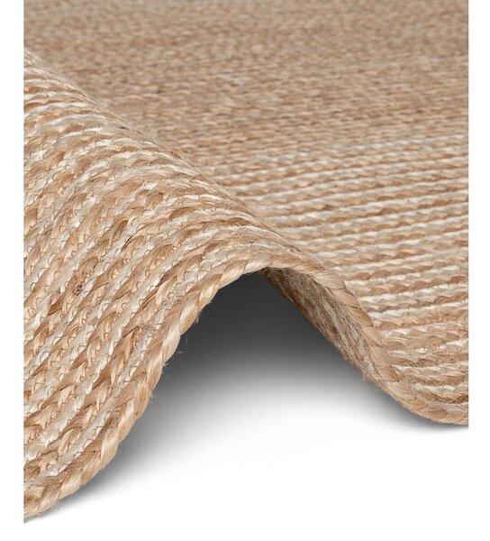Covor tip traversă în culoare naturală/în culoare naturală deschisă reversibil/țesut manual din iută 80x200 cm Juno – Hanse Home