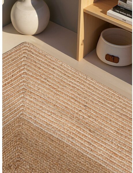 Covor în culoare naturală/în culoare naturală deschisă reversibil/țesut manual din iută 120x170 cm Juno – Hanse Home