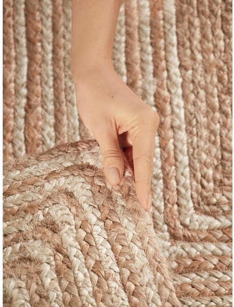 Covor în culoare naturală/în culoare naturală deschisă reversibil/țesut manual din iută 120x170 cm Juno – Hanse Home