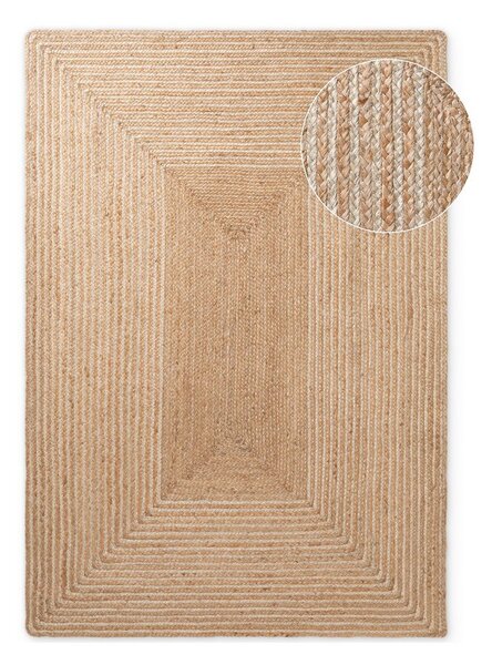 Covor în culoare naturală/în culoare naturală deschisă reversibil/țesut manual din iută 120x170 cm Juno – Hanse Home