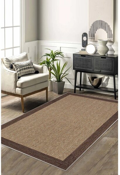 Covor bej lavabil 50x80 cm Daphne – Vitaus