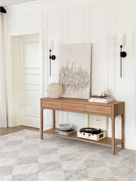 Covor gri/bej din lână 160x240 cm Agnus – Agnella