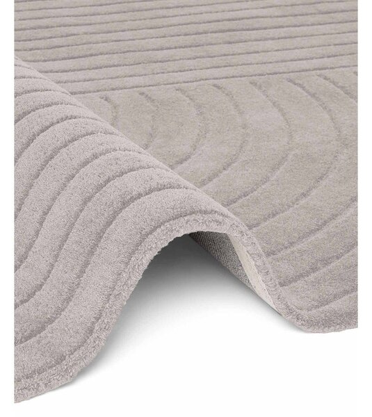 Covor gri deschis țesut manual din lână 120x180 cm Arcura – Vikosa