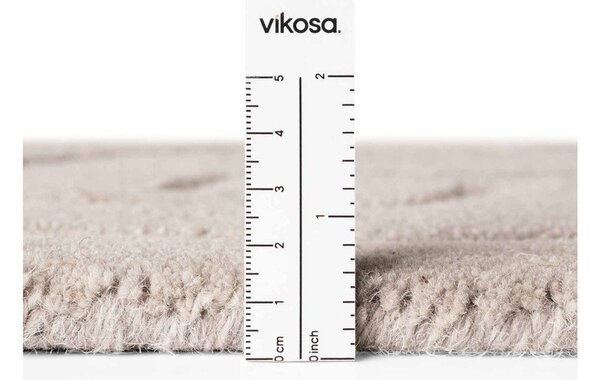 Covor gri deschis țesut manual din lână 120x180 cm Arcura – Vikosa