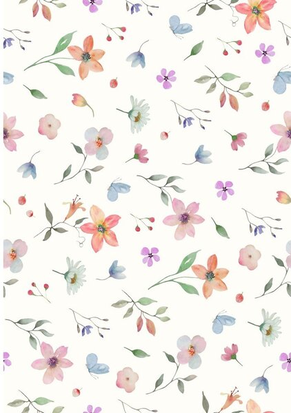 Covor lavabil 80x150 cm Floral – Vitaus