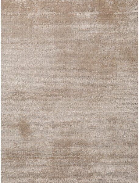 Covor bej țesut manual din viscoză 80x150 cm Noemi – Vikosa