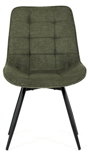 Jídelní židle, zelená, látka, HC-T1130 GRN2